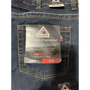Bulwark FR Relaxed Bootcut Flame Resistant Jeans Mens 38x32 Workwear CAT2 New!